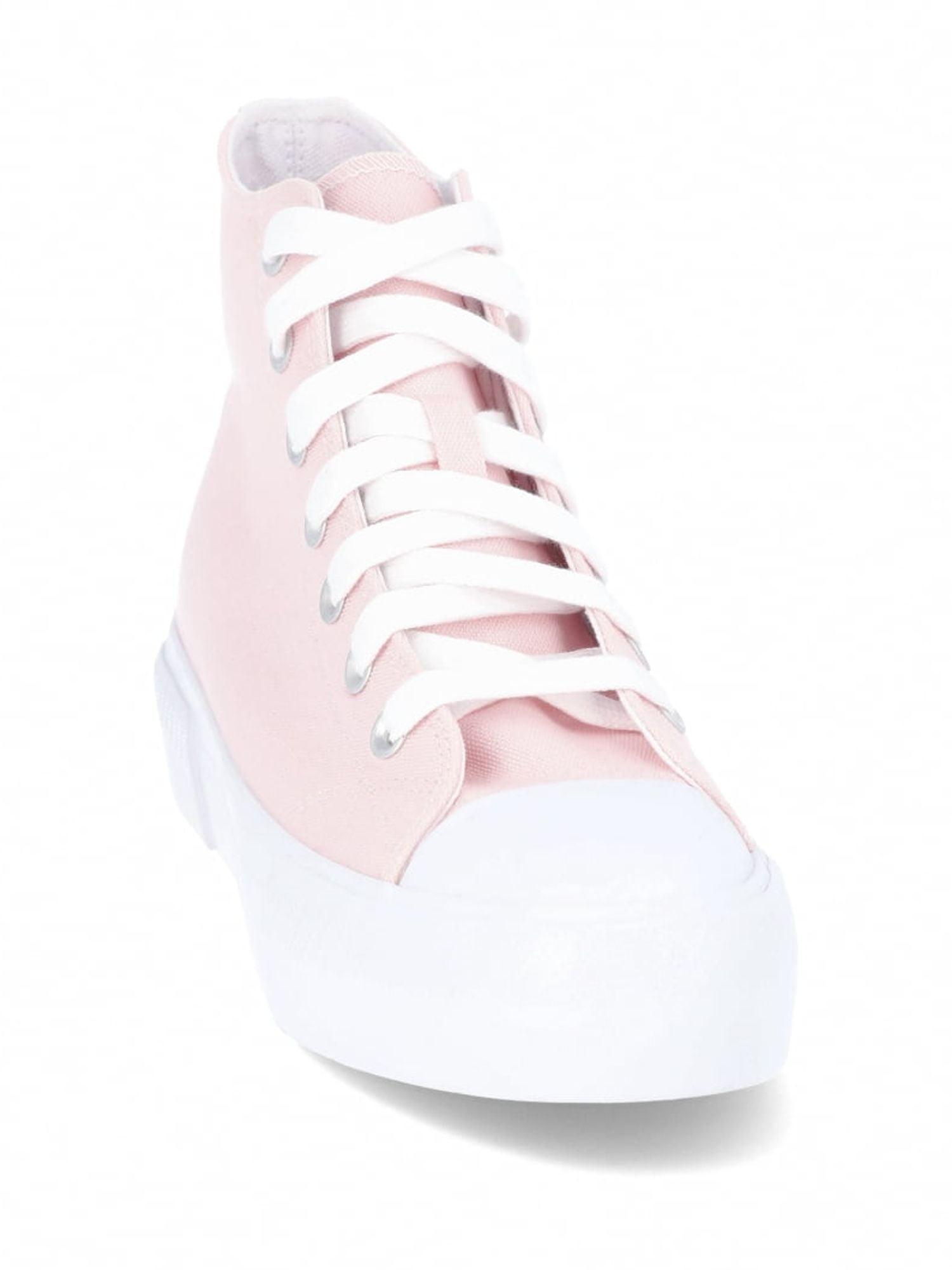 No Boundaries Platform Lace Up Hi Top Sneakers, Women's