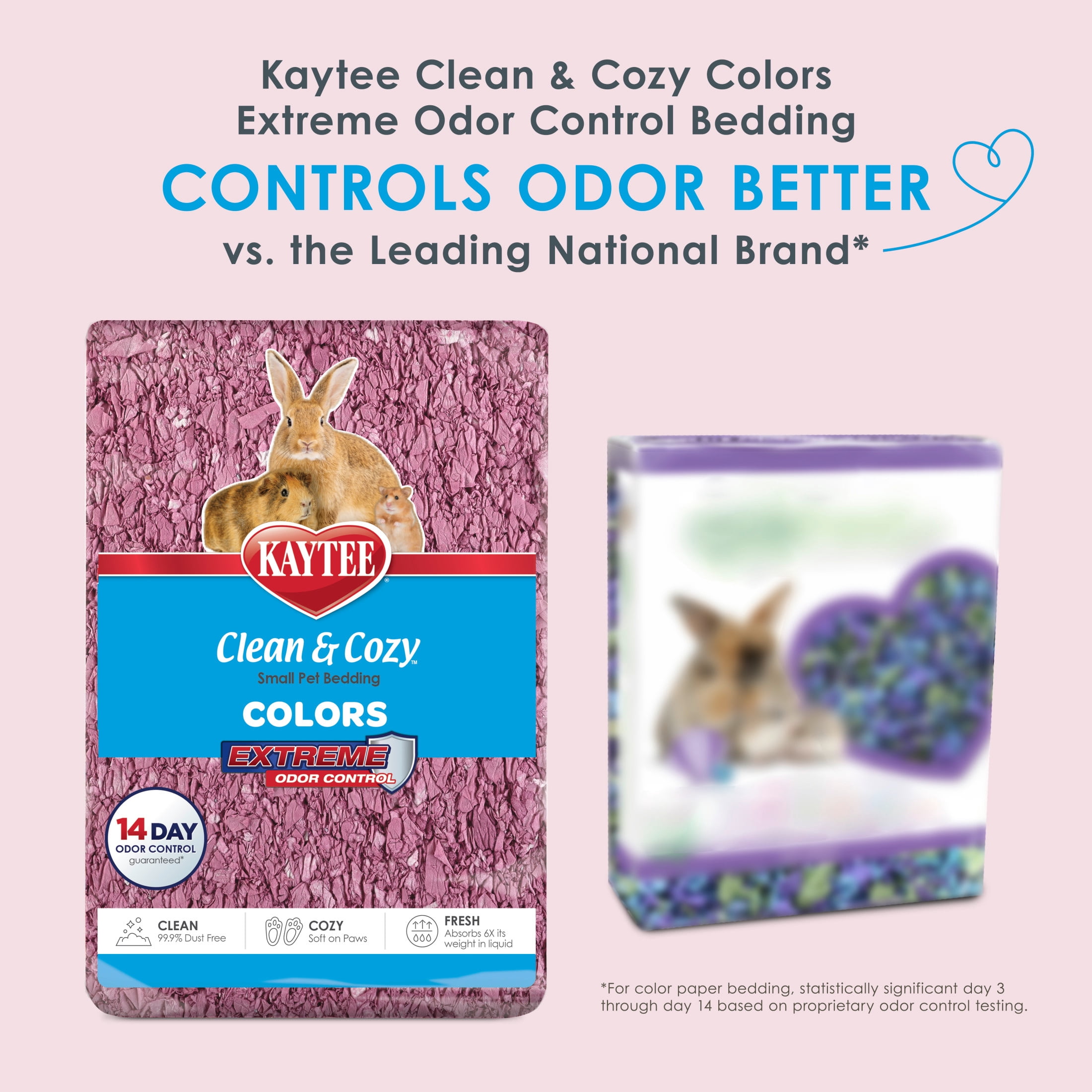 Kaytee Clean & Cozy Colors Bedding Plum 49.2 Liters