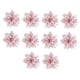 thumbnail image 1 of 10x Adornos de arreglo floral de Pascua navideña de 14,5 cm con flores brillantes para Rosa, 1 of 9