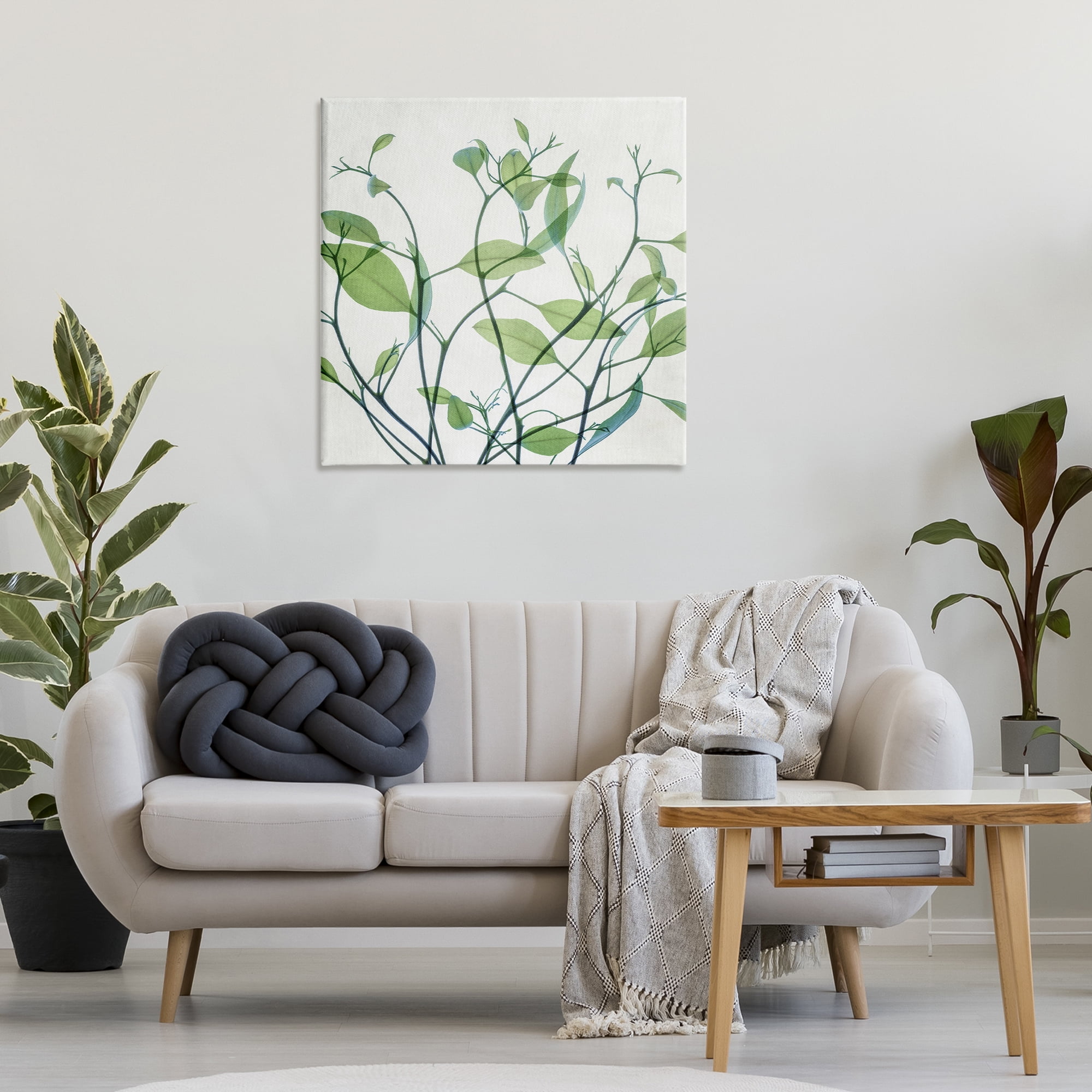 Stupell Industries Twisting Green Vines Botanical & Floral Painting Gallery Wrapped Canvas Art Print Wall Art, 30 x 30