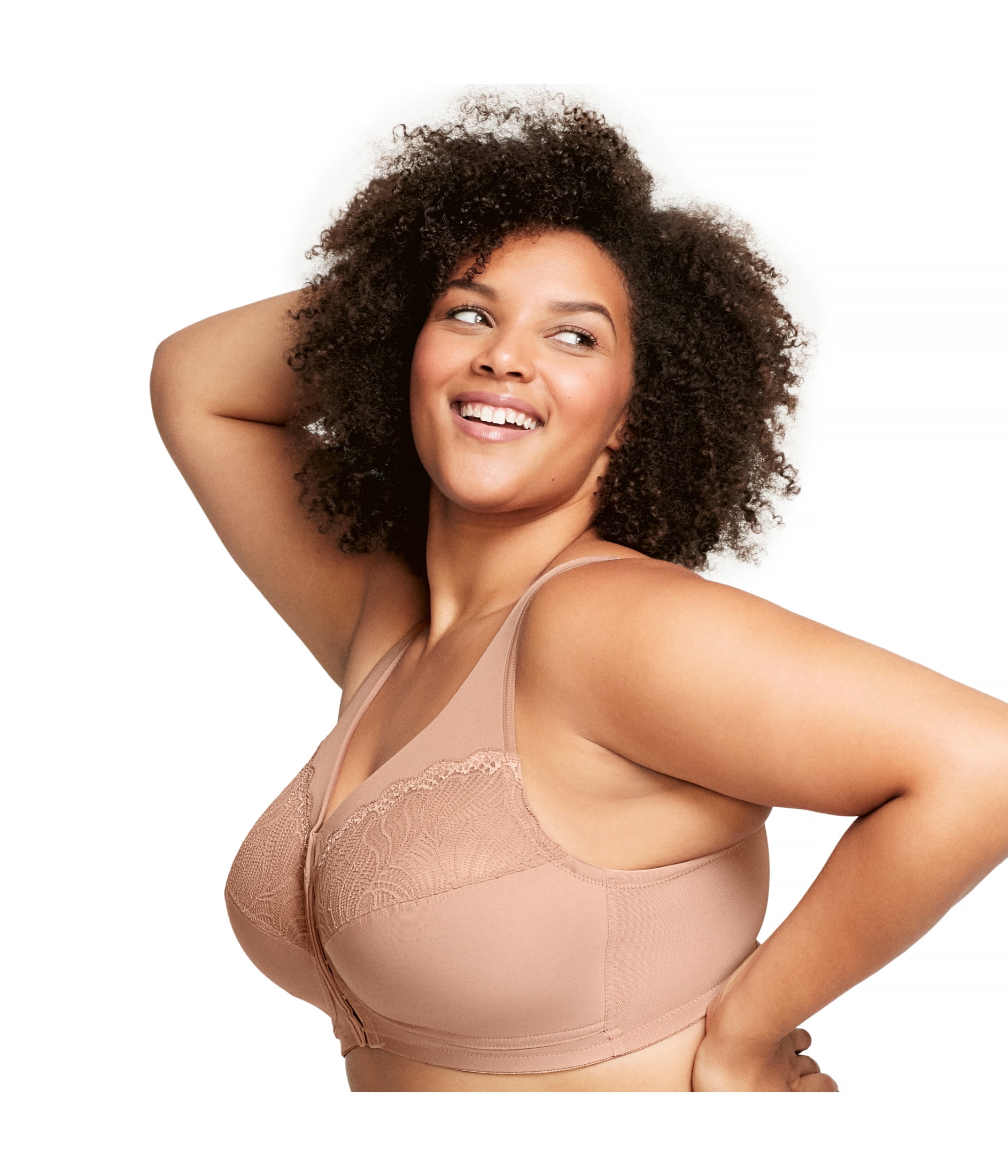 Glamorise MagicLift Natural Shape Front-Closure Wirefree Bra 1210 (Women's & Women's Plus)