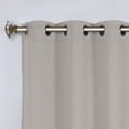 thumbnail image 5 of Superior Blackout Solid Light Filtering Grommet Curtain Panel Set, 46" x 84", Chrome, 5 of 14