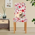 thumbnail image 4 of Yayeee 2 Pack Dining Chair Covers Stretch Parson Chairs Slipcovers Seat Protector, Pink Floral, 4 of 6