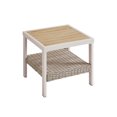 thumbnail image 1 of SONGMICS HOME Collection Sencillo - Table d'appoint en acier pour extérieur, couleur os, 1 of 1