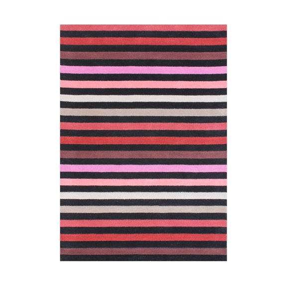 Alliyah Rugs Handmade Alliyah Flint Black New Zealand Blend Wool Rug - 5' x 8'