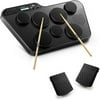 Donner DED-60T Portable Electronic Drum Pad, Upgraded with 50 Songs and 15 Drum Kits
