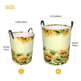 thumbnail image 3 of Balery Sunflowers On A Yellow Background Cesta de ropa redonda con asas, impermeable, independiente, para ropa, juguetes, dormitorio y familia-Medium, 3 of 6