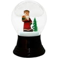 thumbnail image 1 of Perzy Snowglobe  Medium Santa with tree, 1 of 1