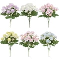 thumbnail image 5 of Artificial Silk Flowers Fake Blue Flower Bouquet Spring Flower Arrangements for Mother's Day Home Centerpieces Wedding Bridal Shower Indoor Outdoor, 5 of 7