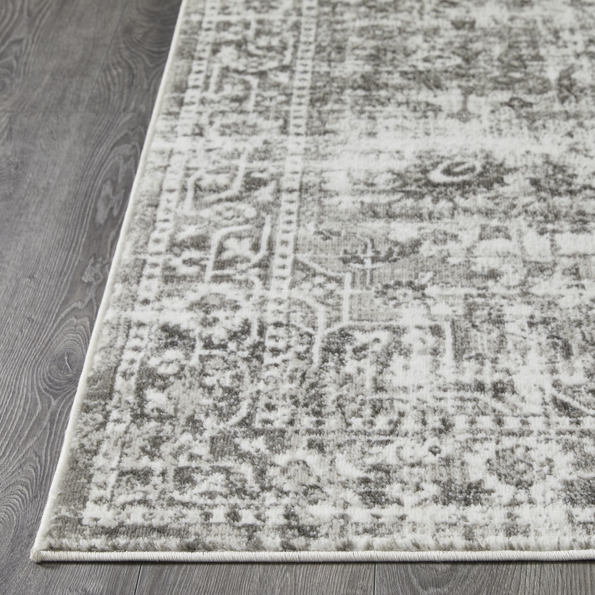 Loomaknoti Rhane Allory 5' x 7' Gray Oriental Indoor Polypropylene Area Rug