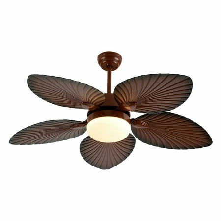 

Oukaning 52 Palm Island Bali Ceiling Fan Outdoor Ceiling Fan Remote Control with 5 Oil Brushed Bronze Palm Leaf Farmhouse Ceiling Fan for Living Room/Dining Room/Hall