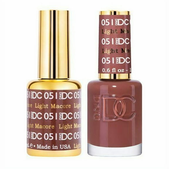 DND - DC Duo Soak off Gel & Matching nail polish - 051 Light Macore