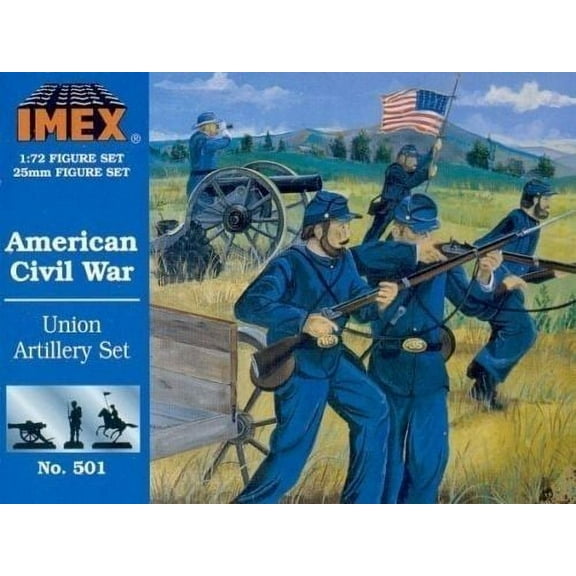 1/72 Union Artillery Civil War Figure Set