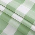 thumbnail image 4 of 2 Pack Buffalo Check Valances for Windows Living Room Classic Gingham Plaid Valance 18" Long Bedroom Bathroom Rod Pocket Country Farmhouse Kitchen Window Curtain Valances - 54"x18" Green & White, 4 of 6