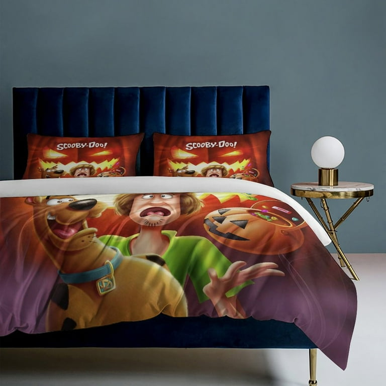 アメリカアニメキャラクター　スクービードゥー 肌掛け布団 Scooby Doo Bedding Set Anime Bedding Set Cartoon Duvet Cover Set
