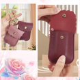 thumbnail image 4 of 4 Colors 4Pcs Small Hand Sanitizer Holder Hand Sanitizer Key Chains Mini Silver Pink Rose Portable Empty Travel Size Travel Size with Clip Bottle Case, 4 of 4