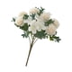thumbnail image 2 of Ramo de flores artificiales, arreglos florales, ramos de flores de hortensias de seda, Blanco, 2 of 5