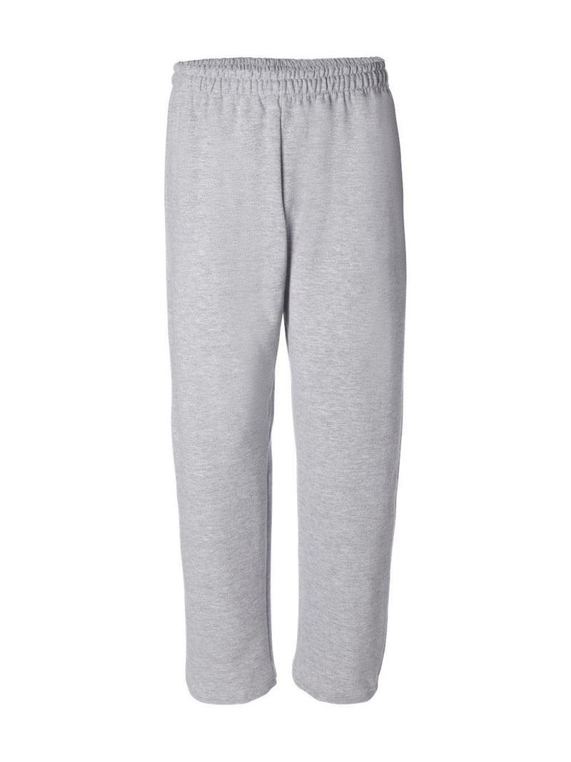 【GRAY】Side open sweat pants Wide-Leg-Sweatpants-Men-Tear-