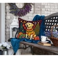 thumbnail image 4 of Yellow Labrador Retriever Christmas Fabric Decorative Pillow 18 in x 18 in, 4 of 5