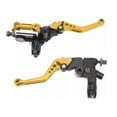 thumbnail image 1 of Manijas Ajustables Universales Para Moto Clutch Y Freno Dorado, 1 of 1