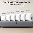 thumbnail image 6 of Lux Decor 18x18 Pillow Inserts 4 Pack - Hypoallergenic Square Form Throw Pillow Inserts, White Decorative Pillows for Couch, Sofa, Bed, Chair, Bench & Living Room, 6 of 18