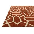 thumbnail image 2 of Loloi Venice Beach 3'6" x 5'6" Hand Hooked Rug in Rust and Ivory, 2 of 2
