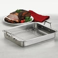 thumbnail image 4 of Tramontina Prima 15" Roasting Pan with Basting Gri, 4 of 5