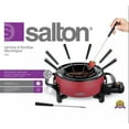 thumbnail image 2 of Salton - Electric Fondue Set with 2.8 Liter Non-Stick Bowl, 1000W, Red, 2 of 2