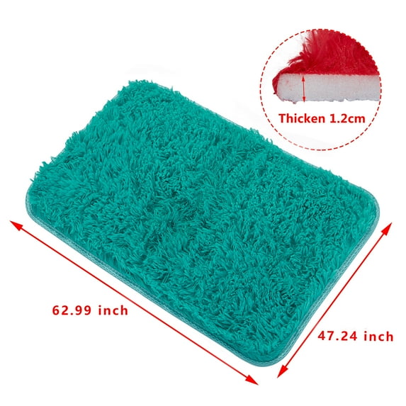 LELINTA Fluffy Soft Room Rug Decor, Anti-Skid Large Fuzzy Shag Area Rugs, Modern Indoor Home Living Room Floor Carpet for Children Boys Girls Bedroom Rugs, Blue/ White/ Red/ Wine Red/ Black