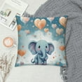 thumbnail image 2 of GOSMITH  Cute Cartoon Animals Giraffe Elephant Monkey Lion Throw Pillow Case Cover Inspirational Saying Decorations for Home Kids Room Nursery Playroom,Gifts for Kids Toddlers Teens, 2 of 5