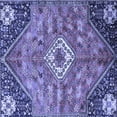 thumbnail image 1 of Ahgly Company Machine Washable Indoor Square Persian Blue Traditional Area Rugs, 6' Square, 1 of 4