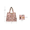 thumbnail image 2 of Wrapables Medium Foldable Tote Nylon Reusable Grocery Bag (Set of 2), Doggy Sushi, 2 of 6