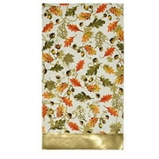 100 Count Thanksgiving Gold Foil Guest Napkins Paper Hand Towels Disposable Dinner Home Kitchen Autumn Pumpkin Harvest Fall Celebrate Holiday Napkin Party Decorative Guest Napkins - Gift Boutique