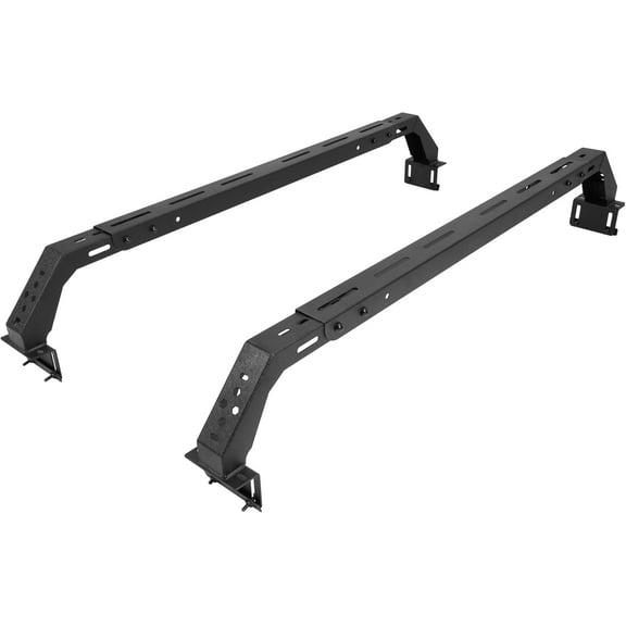 KOJEM Truck Rack W/2 Cross Bars Cargo Carrier Truck Back Ladder Rack Compatible with 2014-2023 Toyota Tundra, 2005-2023 Toyota Tacoma Steel Powder Coated