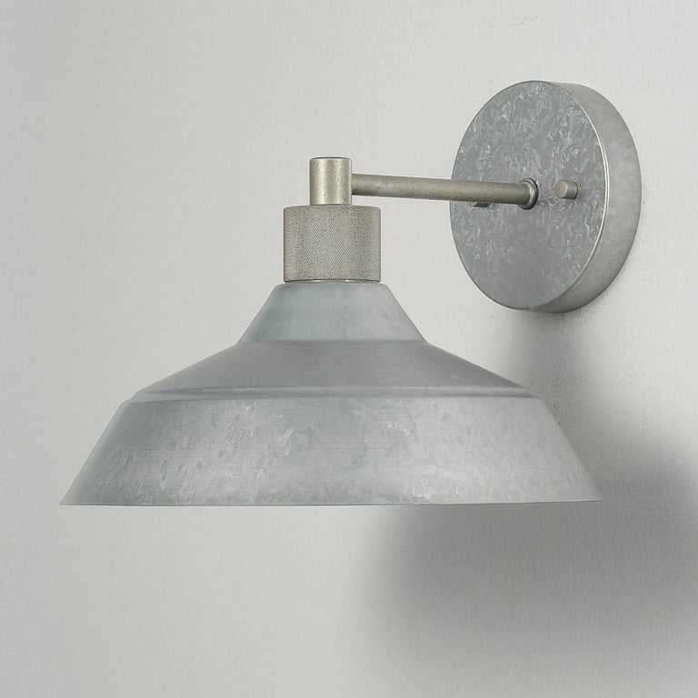 Galvanized sconce outlet