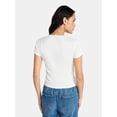 thumbnail image 3 of Social Edition Women's American Symbol Graphic Tee with Short Sleeves, Sizes XXS-XXL, 3 of 5