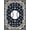 Navy Blue Tan White, Pattern 3, variant on ODIKA Field Vintage Sport Emblem With Star Border And Diamond Layout Baseball Flowing Pet Friendly & Kids Safe Play for Playroom, Bedroom, Reading Nook