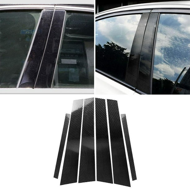 Etiqueta Engomada Del Panel Del Pilar B De La Ventana Del Coche De Fibra De Carbono Accesorios Del Coche Decoración Interior Impermeable Del Coche Compatible Con Bmw F10 Monstrate VI011289-00