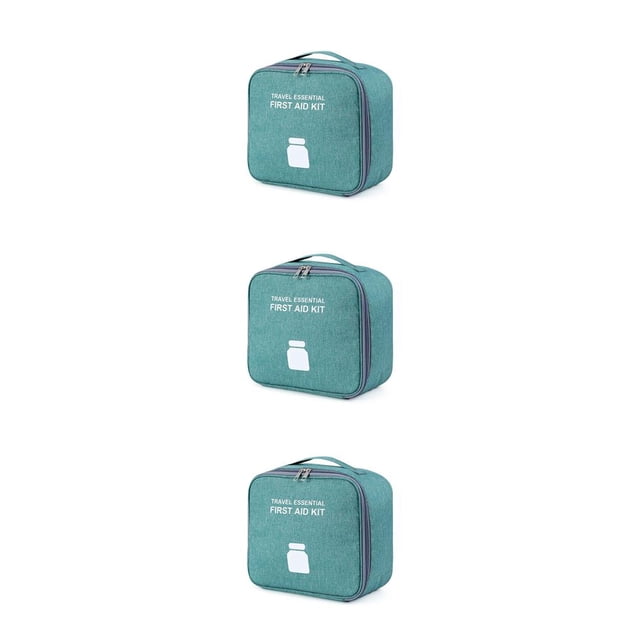 yingyy Emergency Organizer for Zipper Closure Household Empty Storage Bag Classification Dust-proof Students Survival Package Case Green Large 3Set