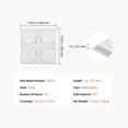 thumbnail image 2 of 33-Pack 3D Wall Panels 11.81x11.81 in PVC Modern Minimalist Floral Tiles for Interior Home Decor,Accent Wall Coverage,Matte White Finish, 2 of 7