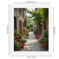 thumbnail image 2 of Paint By Numbers Kit for Adults Beginner - DIY Stone Alleyway Vibrant Flowers Pathway Canvas Painting Kits for Adults, Frameless Paint By Number for Adults for Home Wall Decor 16x20 Inch, 2 of 7