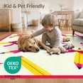 thumbnail image 4 of ODIKA 2'x3' Washable Accent Rug School Pencil Door Classroom Coquette Schoolgirl Teacher Preschool for Bedroom, Nursery, RV, Pet Friendly, Bedside Mat, 4 of 7