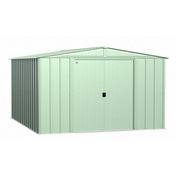 Arrow Abri de rangement classique en acier, 10 x 12, vert sauge
