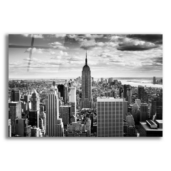 Epic Art 'NYC Downtown' by Nina Papiorek, Acrylic Glass Wall Art, 16"x12"