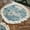 4pcs Blue, variant on Round Burlap Placemats Set of 4 Jute Rustic Place Mats for Dining Party Tables Heat Resistant Natural Farmhouse Table Mats Decor