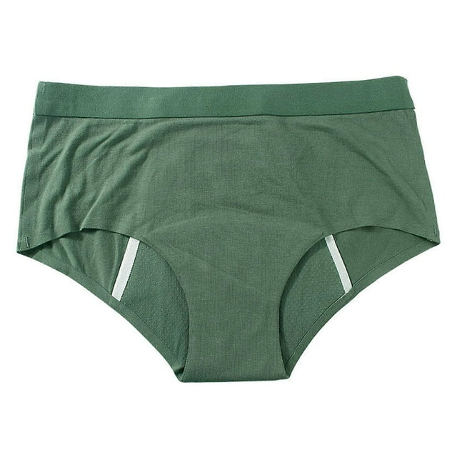 Period Underwear for Women Heavy Flow High Absorbent Menstrual Panties Incontinence Leakproof Panties Postpartum Briefs brown L
