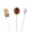 3pcs Classic, variant on Vintage 3Pcs Long Stick Hat Pins Crystal Flower Butterfly and Pearl Details for Classic Hat Lapel and Scarf Accessorizing - 3pcs Flower