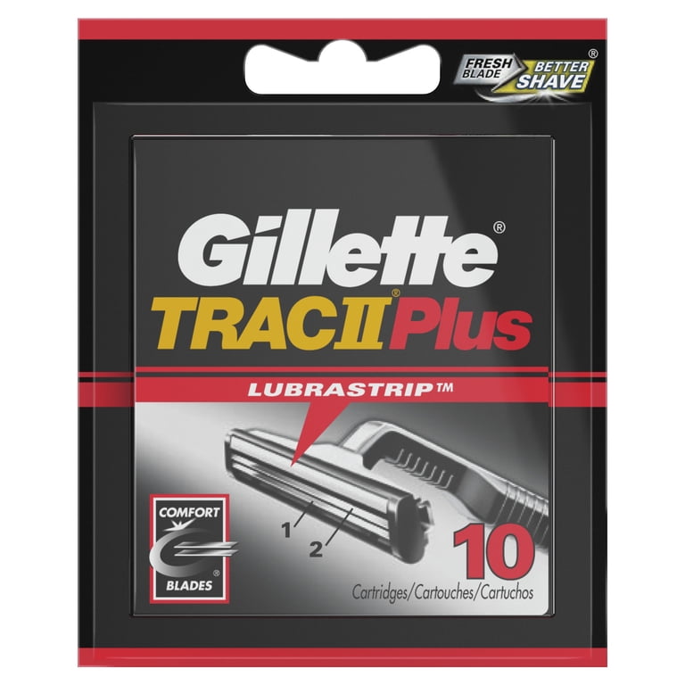 Gillette Trac II Plus Men's Razor Blade Refills, 10 Count photo 7