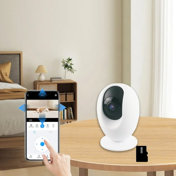 Qiopertar Clearing livraison gratuite Accueil 360 degrés panoramique rotation connexion wifi 2K qualité d'image claire voix interphone caméra de sécurité sans fil
