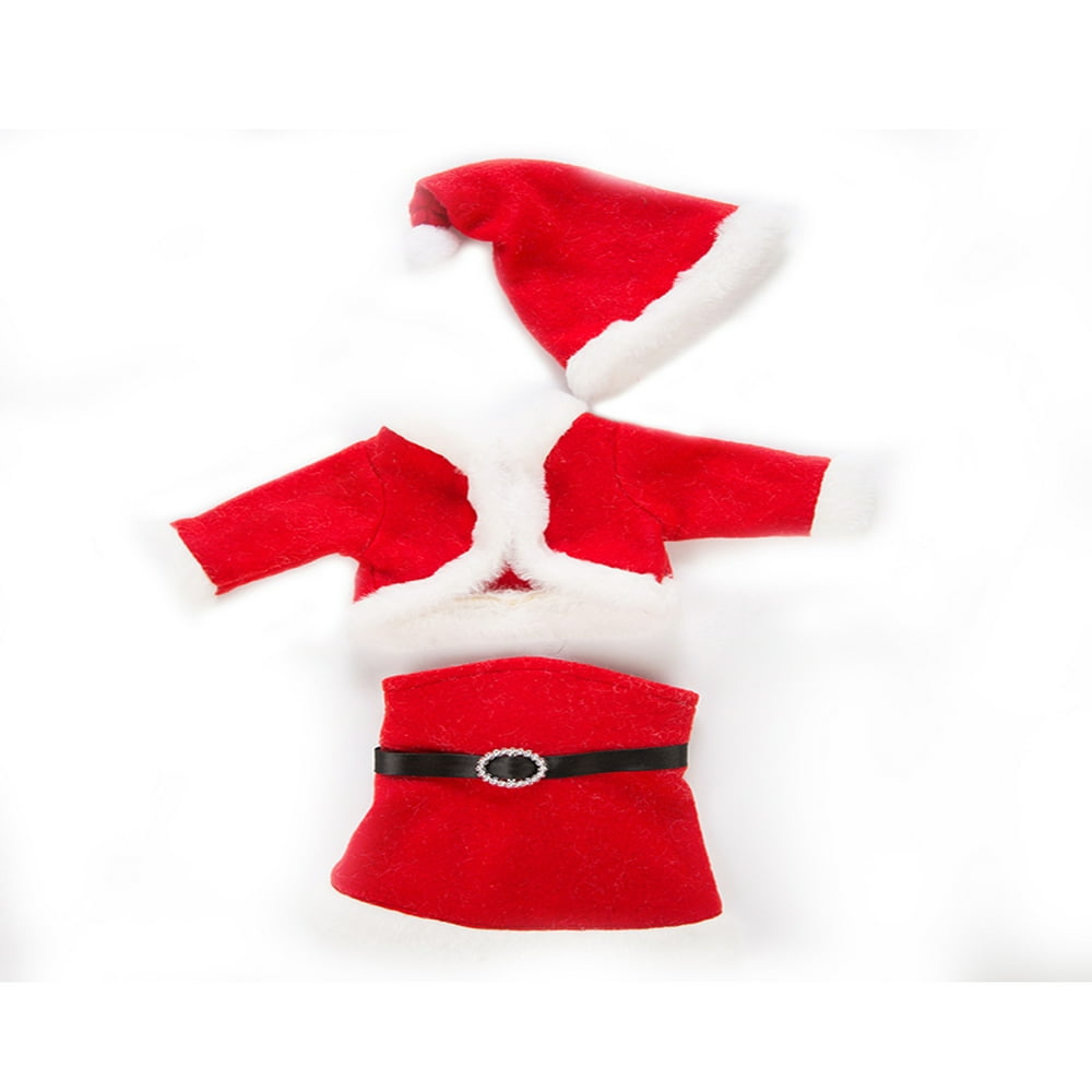 Vêtements Et Accessoires Pour Poupée De 17 Cm - Tenue De Noël Mignonne, Idéale Pour Les Poupées En Peluche